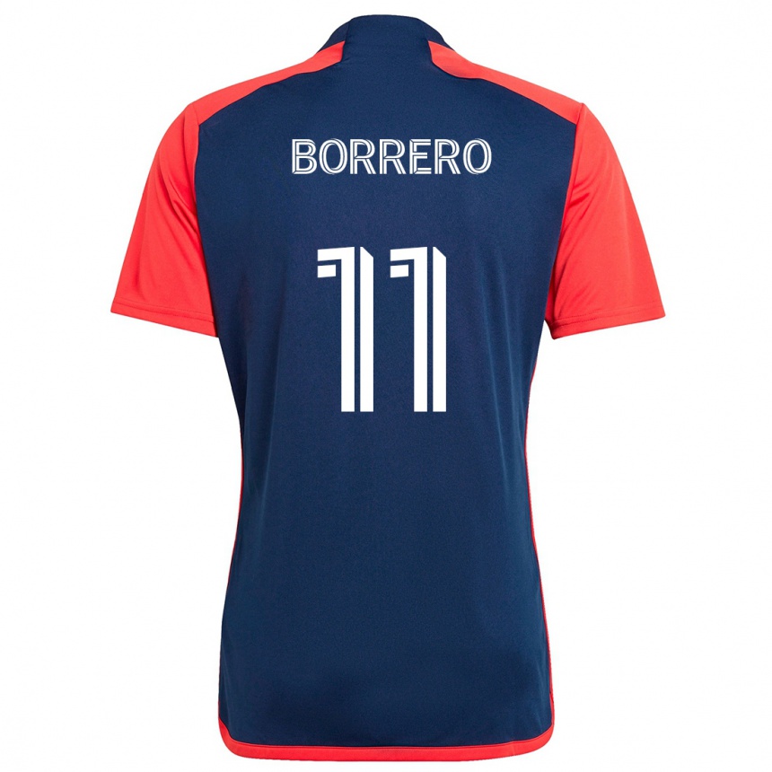 Kids Football Dylan Borrero #11 Blue Red Home Jersey 2024/25 T-Shirt Australia