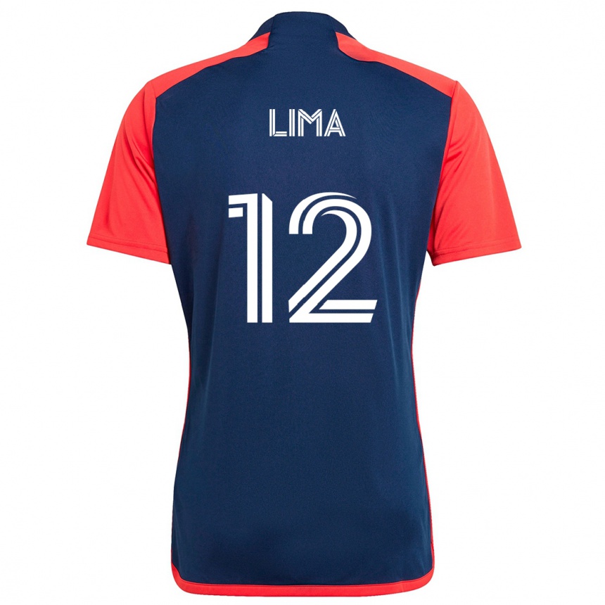 Kids Football Nick Lima #12 Blue Red Home Jersey 2024/25 T-Shirt Australia