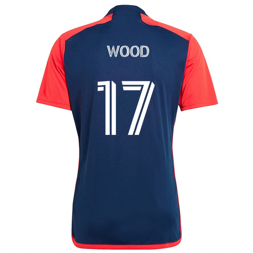 Kids Football Bobby Wood #17 Blue Red Home Jersey 2024/25 T-Shirt Australia