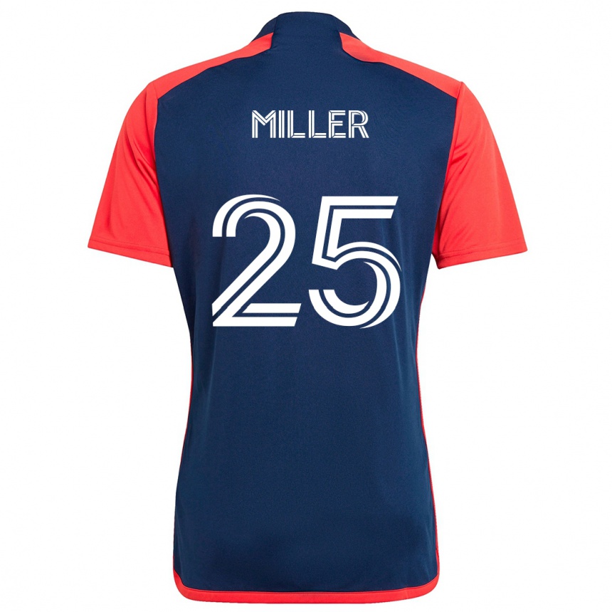 Kids Football Peyton Miller #25 Blue Red Home Jersey 2024/25 T-Shirt Australia