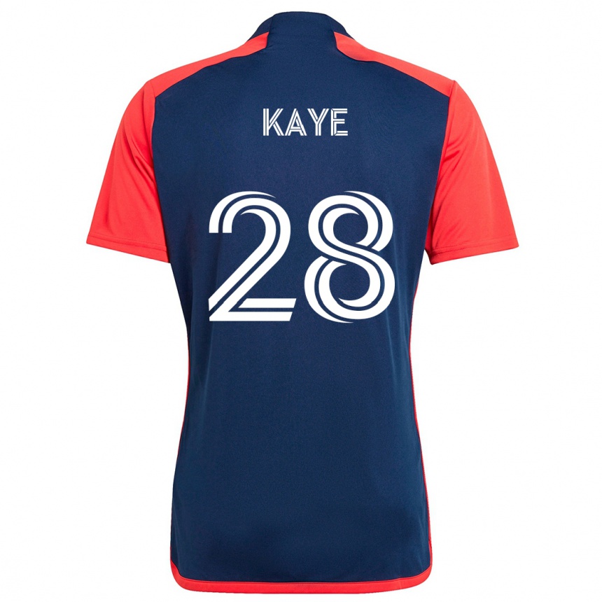 Kids Football Mark-Anthony Kaye #28 Blue Red Home Jersey 2024/25 T-Shirt Australia