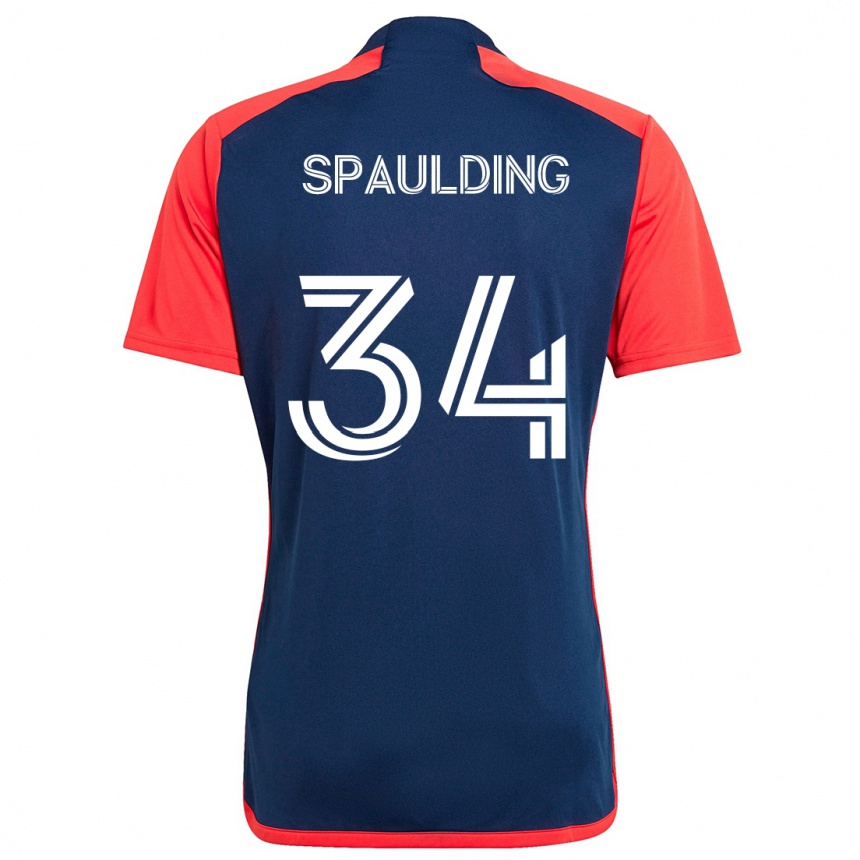 Kids Football Ryan Spaulding #34 Blue Red Home Jersey 2024/25 T-Shirt Australia