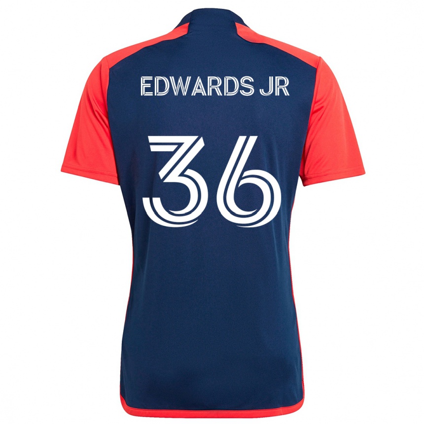 Kids Football Earl Edwards Jr. #36 Blue Red Home Jersey 2024/25 T-Shirt Australia