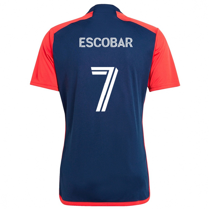 Kids Football Olger Escobar #7 Blue Red Home Jersey 2024/25 T-Shirt Australia