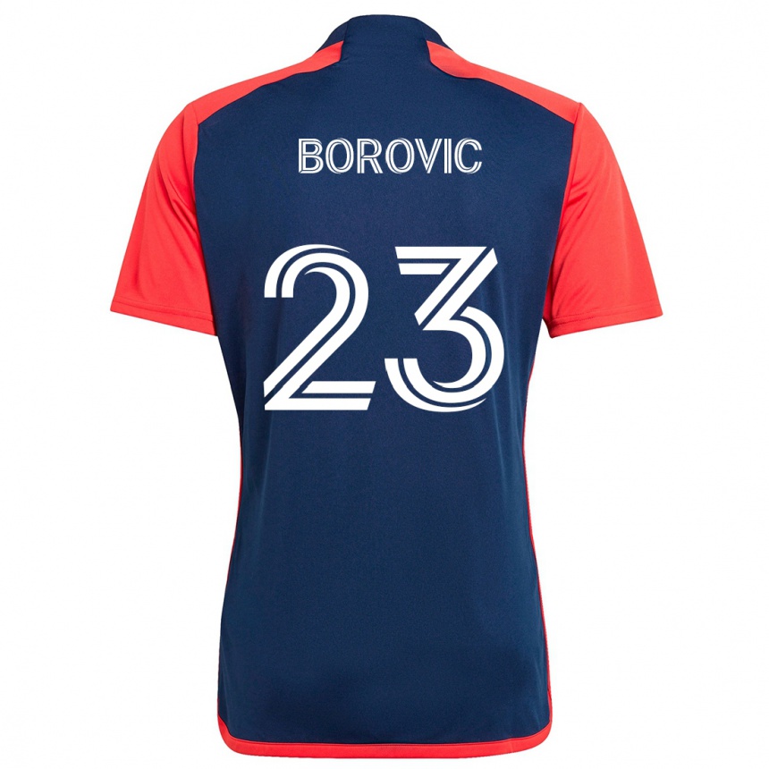 Kids Football Luka Borovic #23 Blue Red Home Jersey 2024/25 T-Shirt Australia