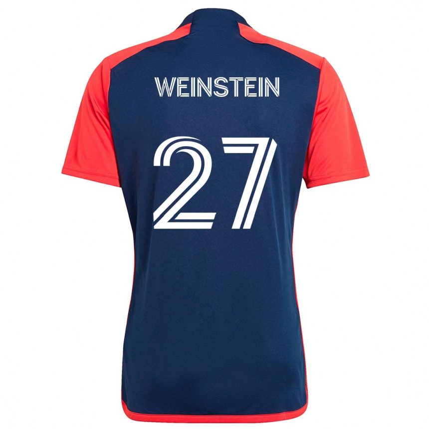 Kids Football Max Weinstein #27 Blue Red Home Jersey 2024/25 T-Shirt Australia