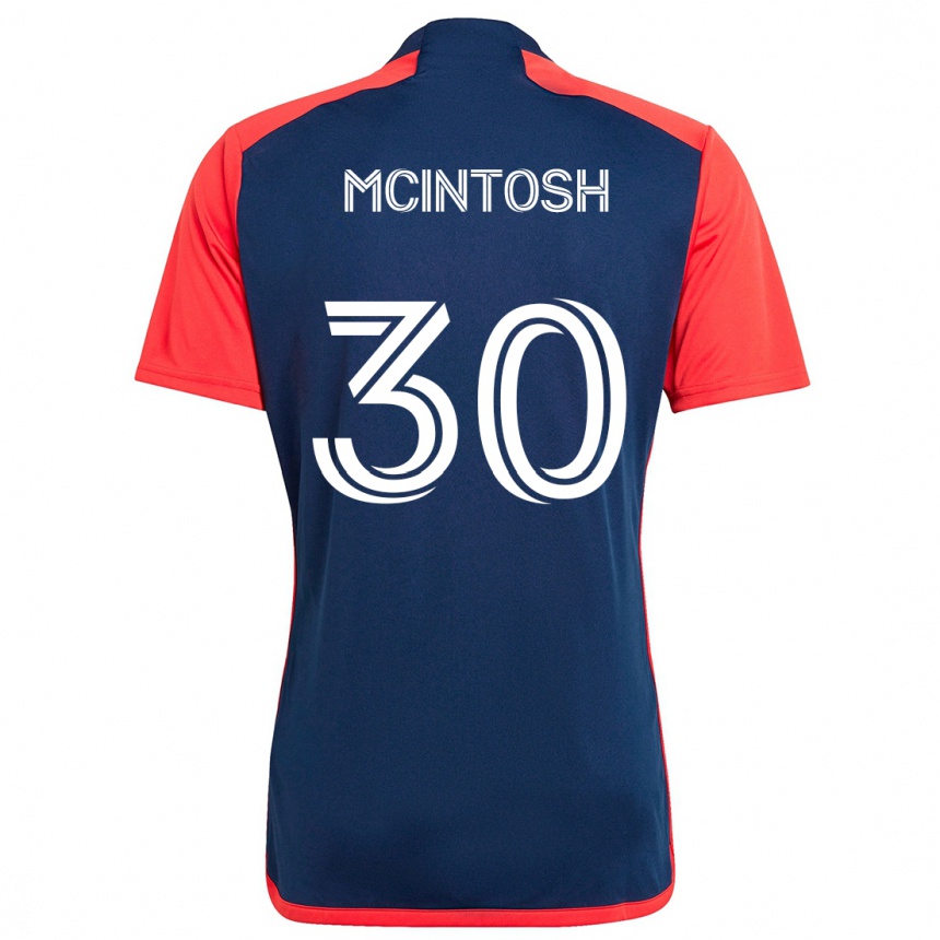 Kids Football Damario Mcintosh #30 Blue Red Home Jersey 2024/25 T-Shirt Australia