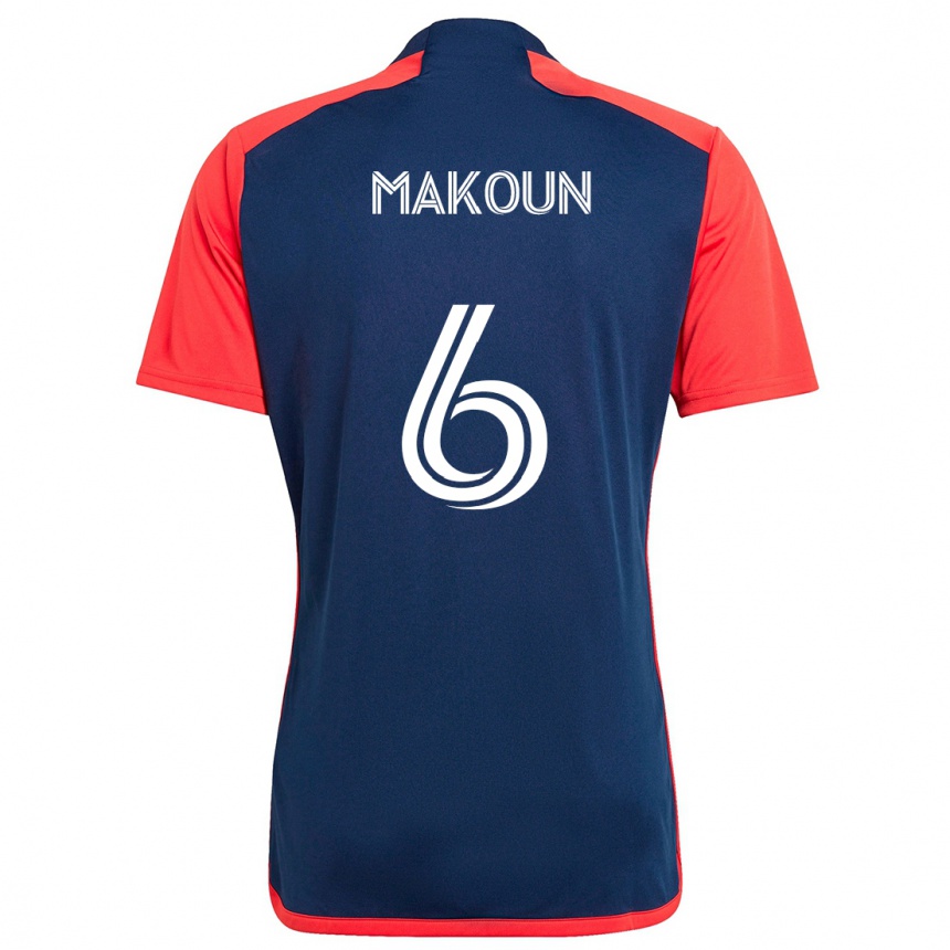 Kids Football Christian Makoun #6 Blue Red Home Jersey 2024/25 T-Shirt Australia