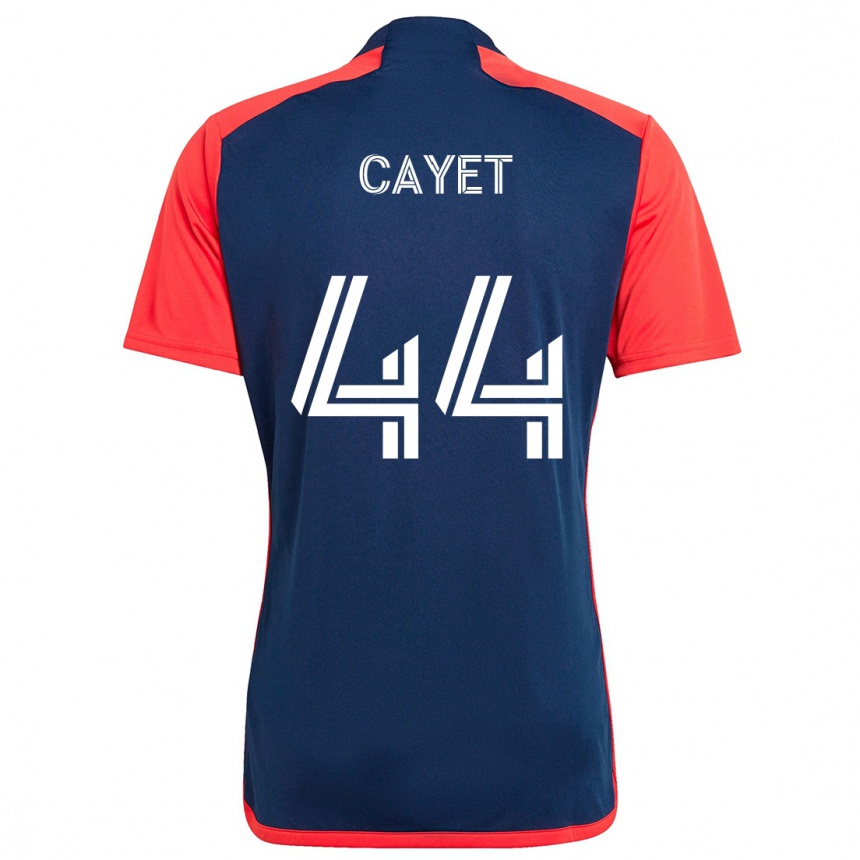 Kids Football Pierre Cayet #44 Blue Red Home Jersey 2024/25 T-Shirt Australia