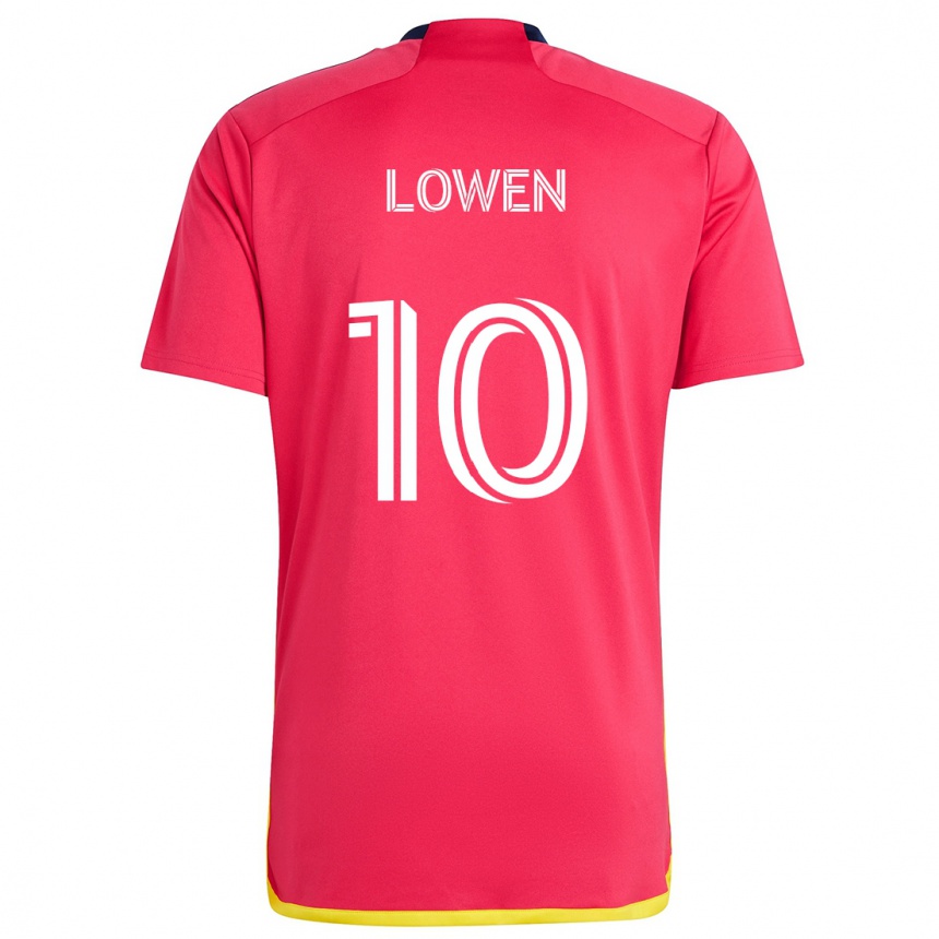 Kids Football Eduard Löwen #10 Red Blue Home Jersey 2024/25 T-Shirt Australia