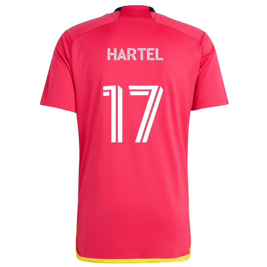 Kids Football Marcel Hartel #17 Red Blue Home Jersey 2024/25 T-Shirt Australia