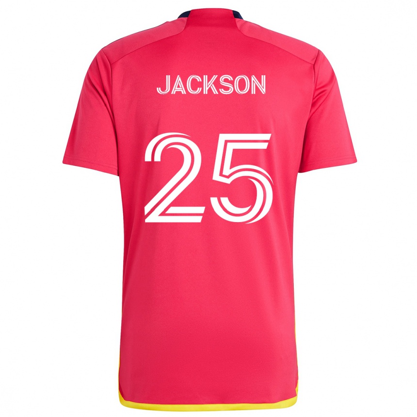 Kids Football Aziel Jackson #25 Red Blue Home Jersey 2024/25 T-Shirt Australia