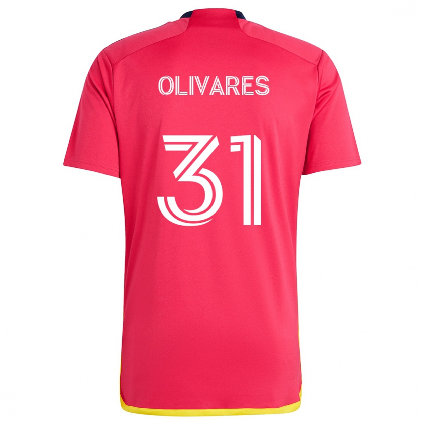 Kids Football Christian Olivares #31 Red Blue Home Jersey 2024/25 T-Shirt Australia