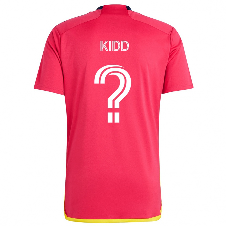 Kids Football Matteo Kidd #0 Red Blue Home Jersey 2024/25 T-Shirt Australia