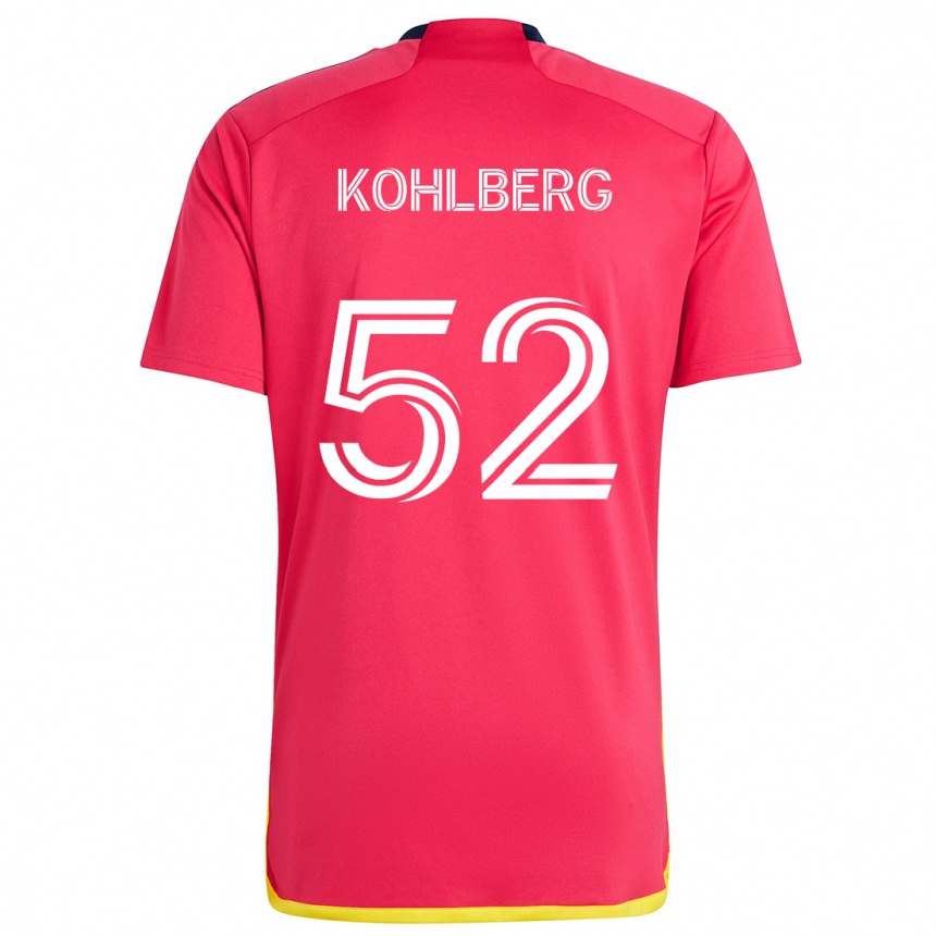 Kids Football Andrew Kohlberg #52 Red Blue Home Jersey 2024/25 T-Shirt Australia