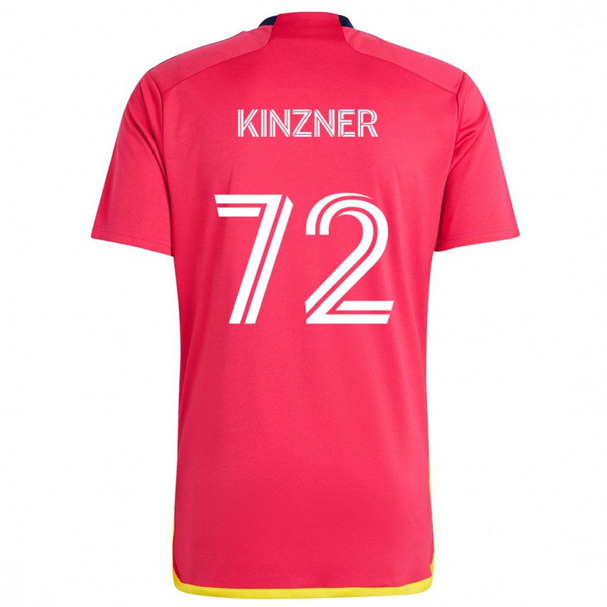 Kids Football Eric Kinzner #72 Red Blue Home Jersey 2024/25 T-Shirt Australia