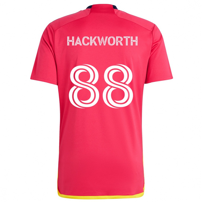 Kids Football Larsen Hackworth #88 Red Blue Home Jersey 2024/25 T-Shirt Australia