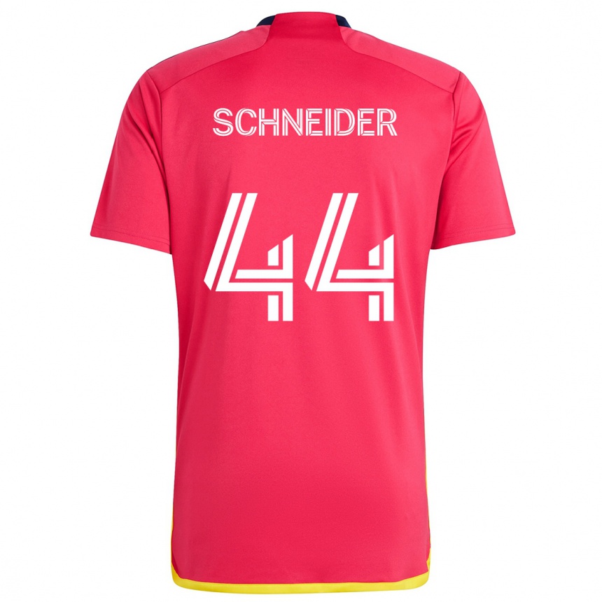 Kids Football Max Schneider #44 Red Blue Home Jersey 2024/25 T-Shirt Australia