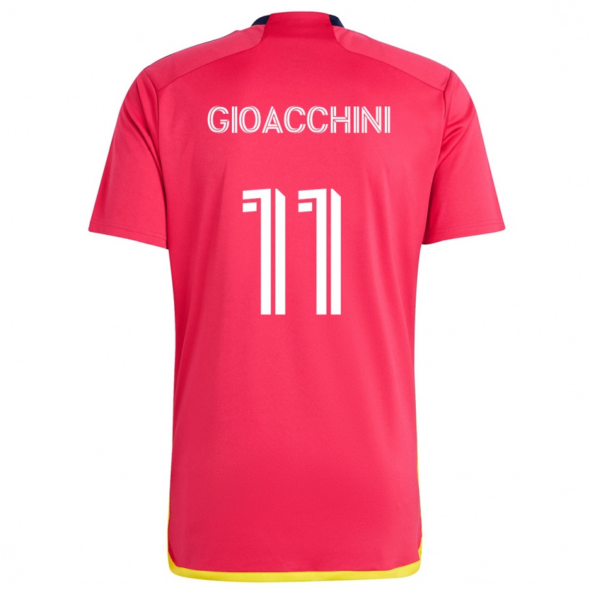 Kids Football Nicholas Gioacchini #11 Red Blue Home Jersey 2024/25 T-Shirt Australia