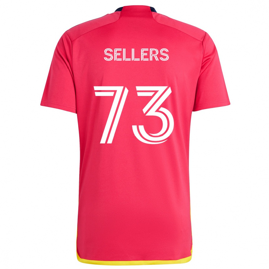 Kids Football Braydon Sellers #73 Red Blue Home Jersey 2024/25 T-Shirt Australia