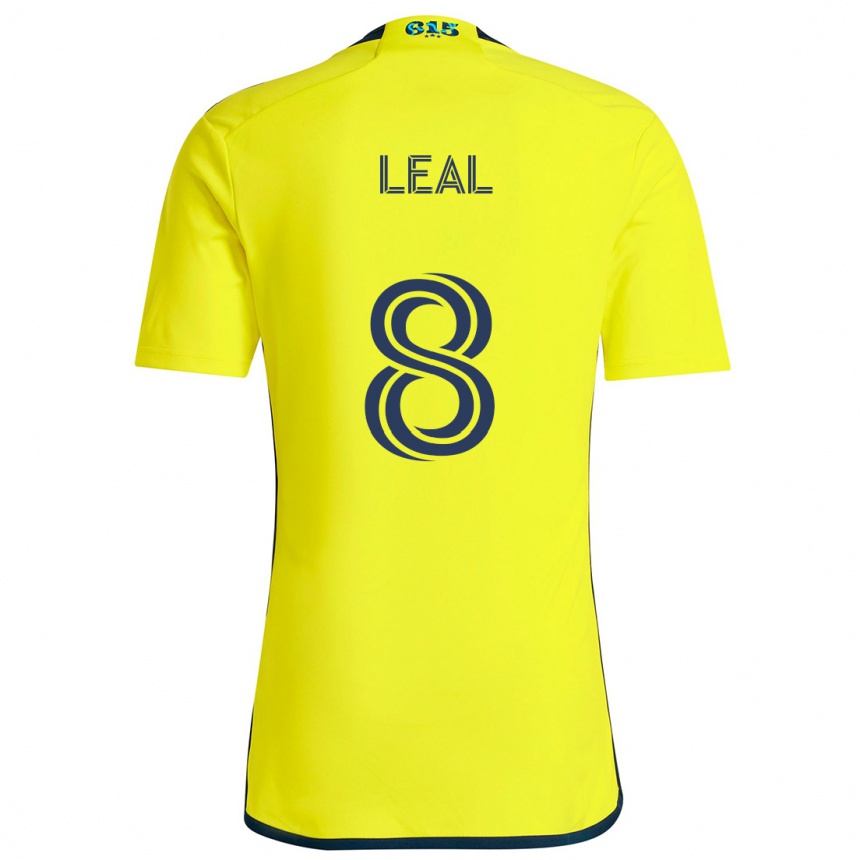 Kids Football Randall Leal #8 Yellow Blue Home Jersey 2024/25 T-Shirt Australia