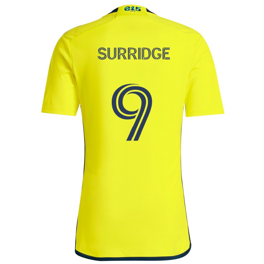 Kids Football Sam Surridge #9 Yellow Blue Home Jersey 2024/25 T-Shirt Australia