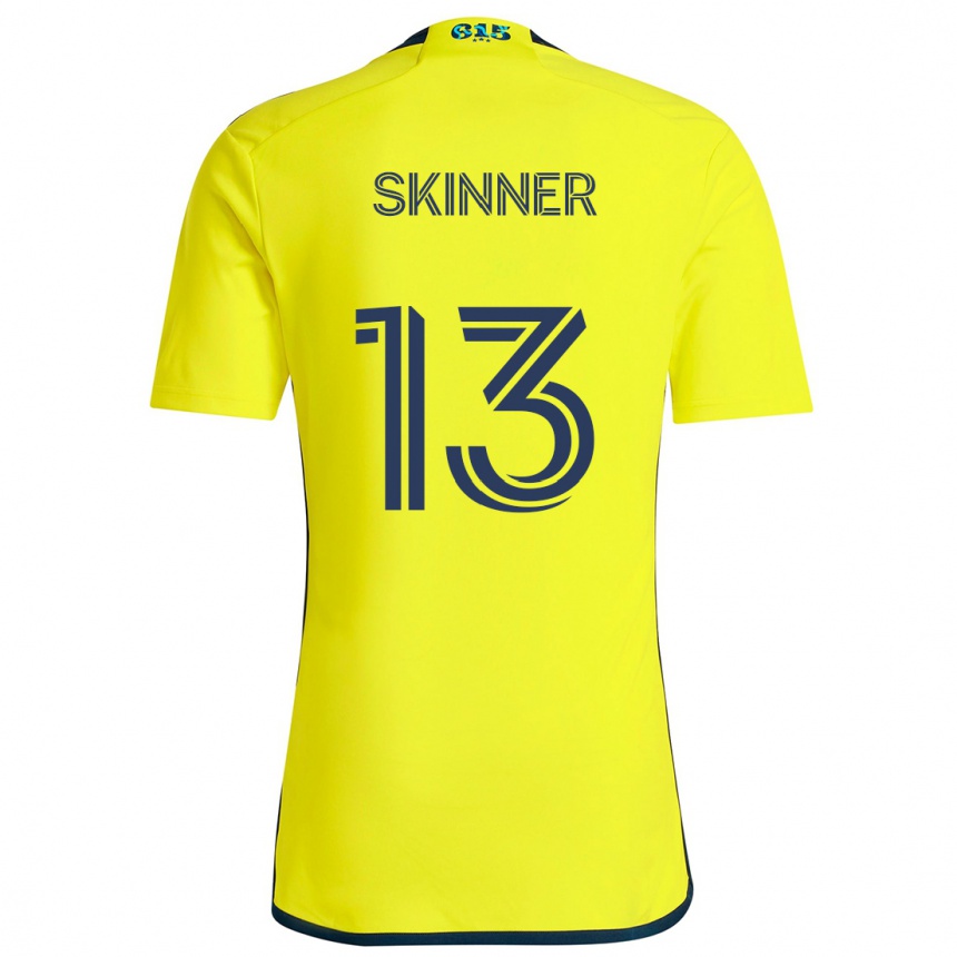 Kids Football Joey Skinner #13 Yellow Blue Home Jersey 2024/25 T-Shirt Australia