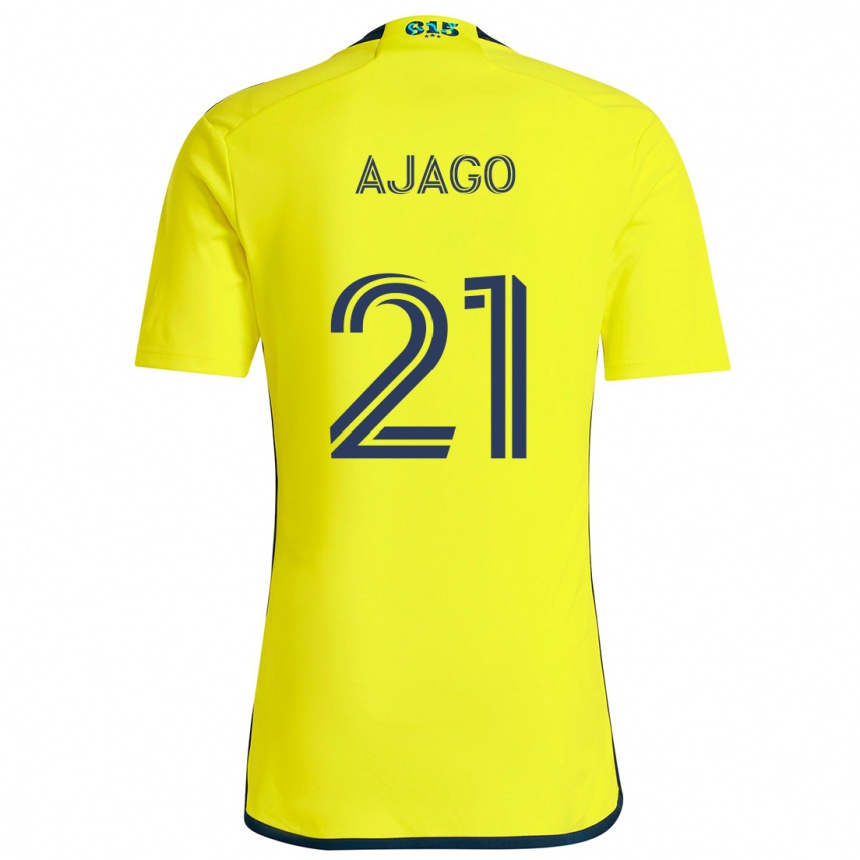 Kids Football Forster Ajago #21 Yellow Blue Home Jersey 2024/25 T-Shirt Australia