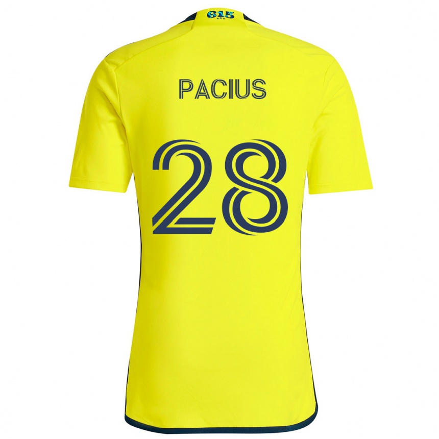 Kids Football Woobens Pacius #28 Yellow Blue Home Jersey 2024/25 T-Shirt Australia