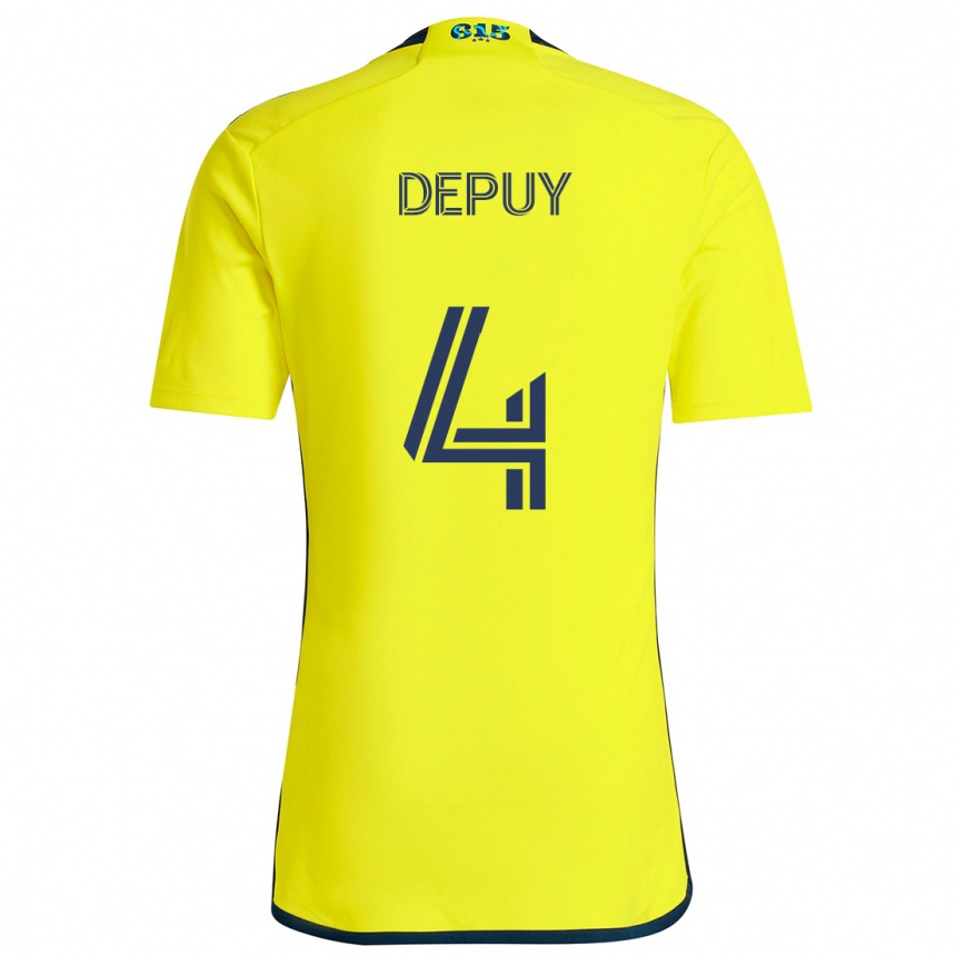 Kids Football Nick Depuy #4 Yellow Blue Home Jersey 2024/25 T-Shirt Australia