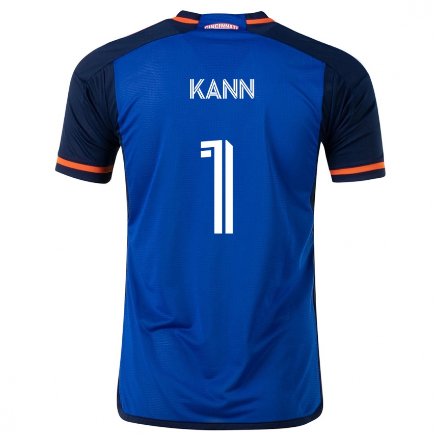 Kids Football Alec Kann #1 Blue White Home Jersey 2024/25 T-Shirt Australia