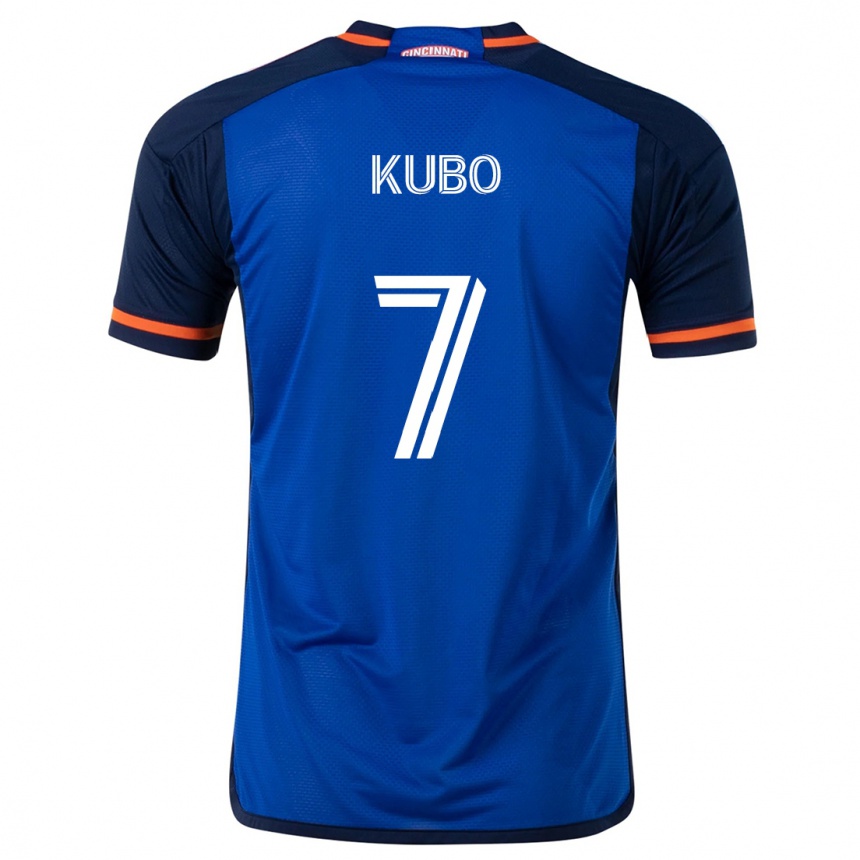 Kids Football Yuya Kubo #7 Blue White Home Jersey 2024/25 T-Shirt Australia