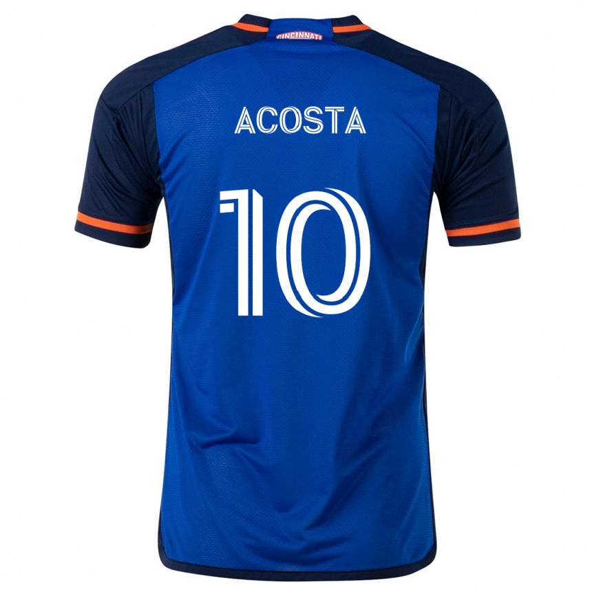 Kids Football Luciano Acosta #10 Blue White Home Jersey 2024/25 T-Shirt Australia