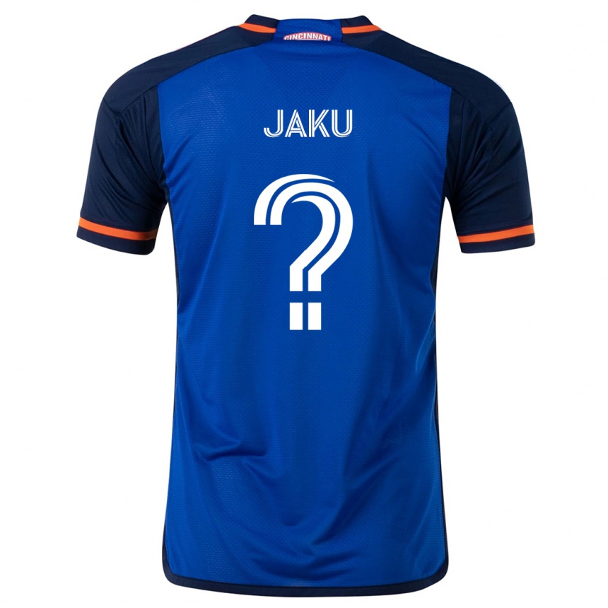 Kids Football John Jaku #0 Blue White Home Jersey 2024/25 T-Shirt Australia