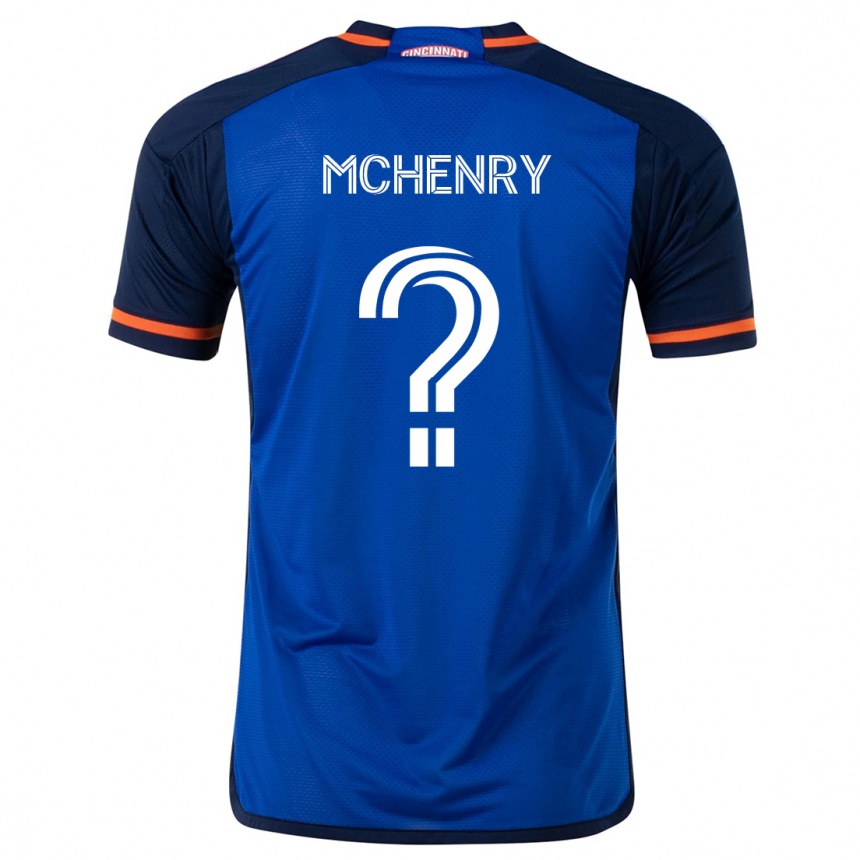 Kids Football Nicholas Mchenry #0 Blue White Home Jersey 2024/25 T-Shirt Australia