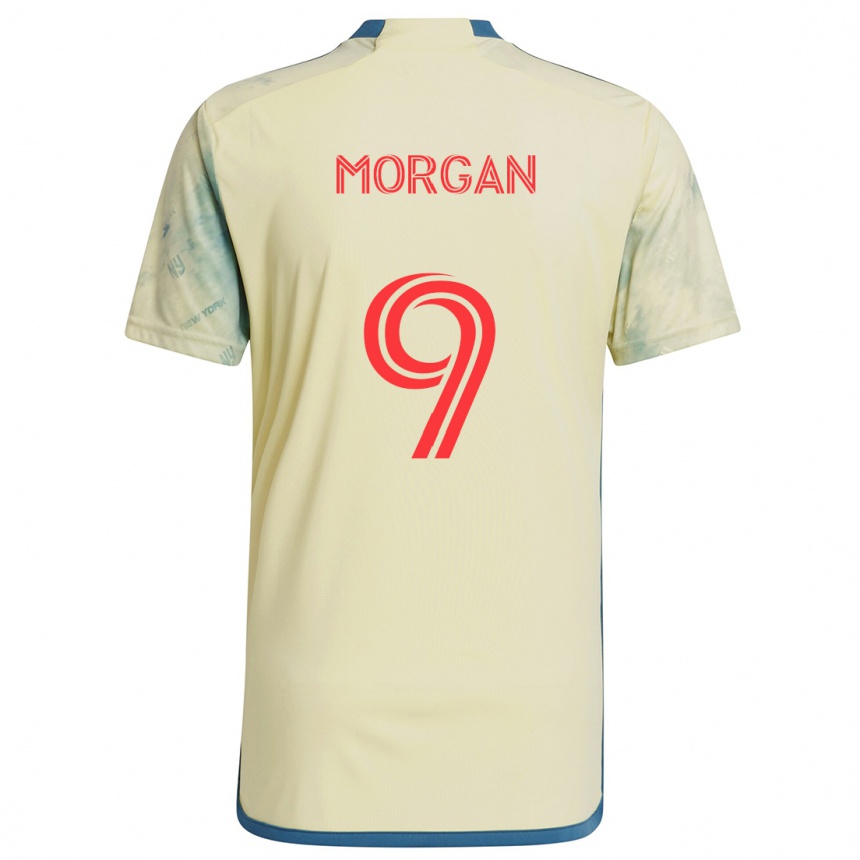 Kids Football Lewis Morgan #9 Yellow Red Blue Home Jersey 2024/25 T-Shirt Australia