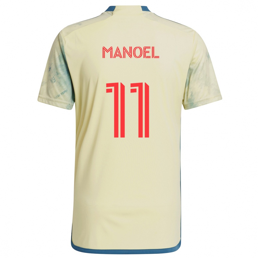 Kids Football Elias Manoel #11 Yellow Red Blue Home Jersey 2024/25 T-Shirt Australia