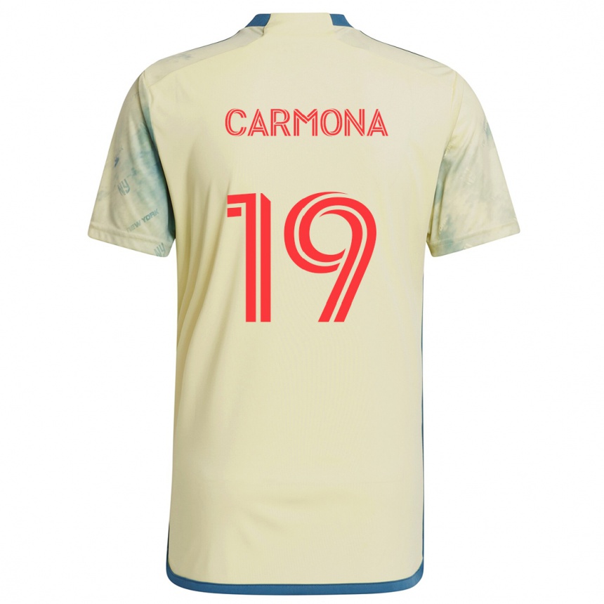 Kids Football Wikelman Carmona #19 Yellow Red Blue Home Jersey 2024/25 T-Shirt Australia