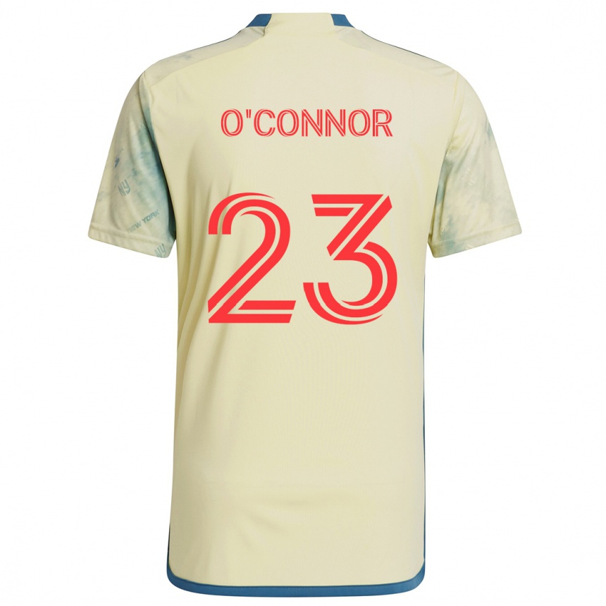 Kids Football Aidan O'connor #23 Yellow Red Blue Home Jersey 2024/25 T-Shirt Australia