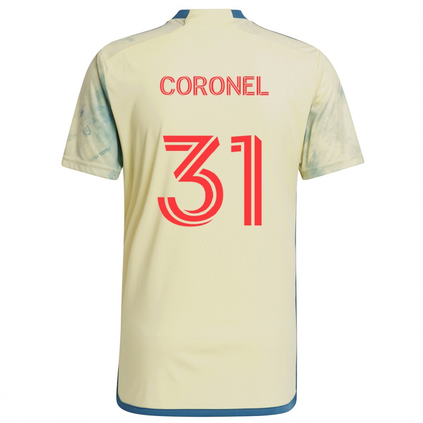 Kids Football Carlos Coronel #31 Yellow Red Blue Home Jersey 2024/25 T-Shirt Australia