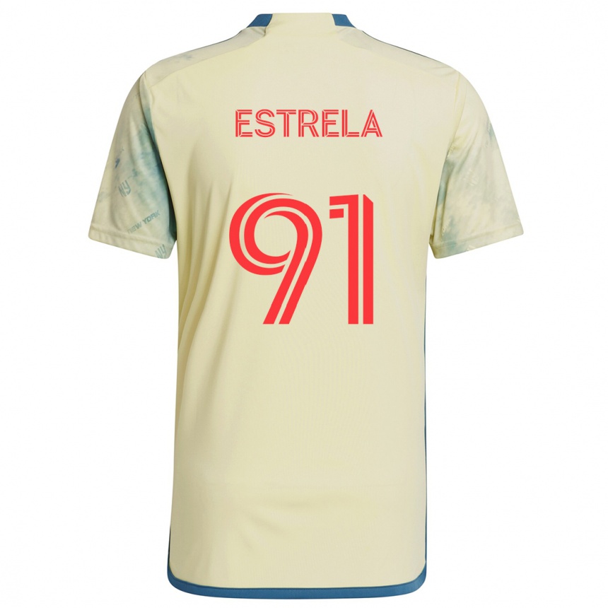 Kids Football Bento Estrela #91 Yellow Red Blue Home Jersey 2024/25 T-Shirt Australia