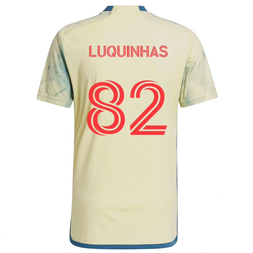 Kids Football Luquinhas #82 Yellow Red Blue Home Jersey 2024/25 T-Shirt Australia