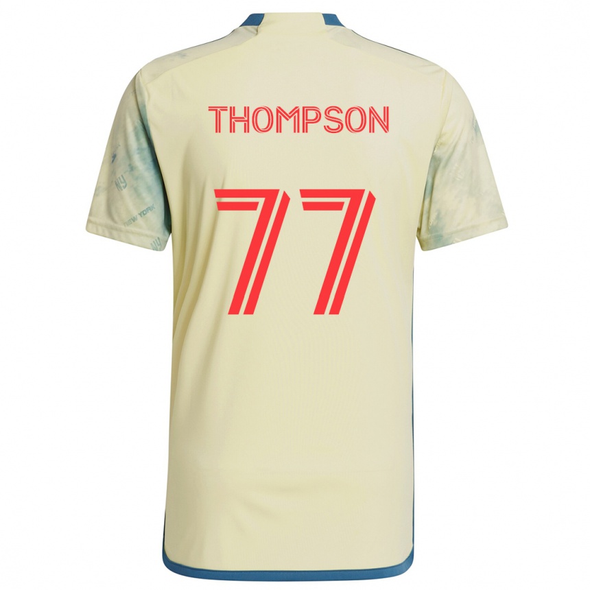 Kids Football Amos Shapiro-Thompson #77 Yellow Red Blue Home Jersey 2024/25 T-Shirt Australia