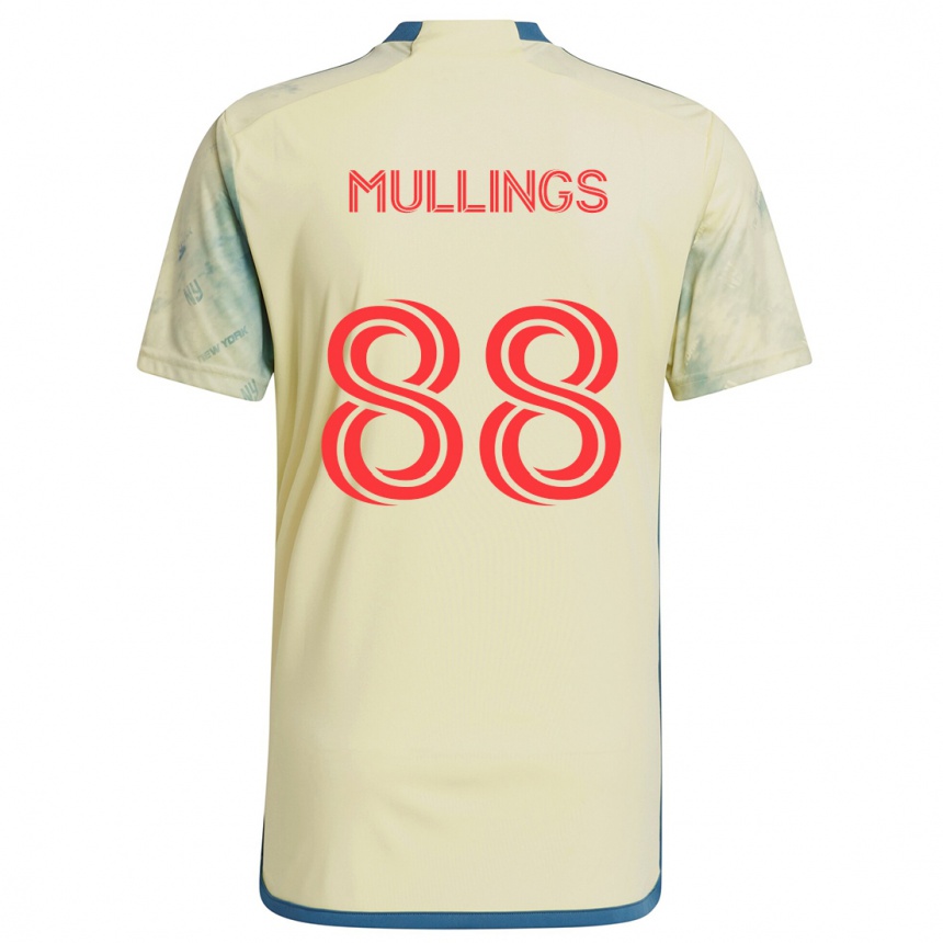 Kids Football O'vonte Mullings #88 Yellow Red Blue Home Jersey 2024/25 T-Shirt Australia