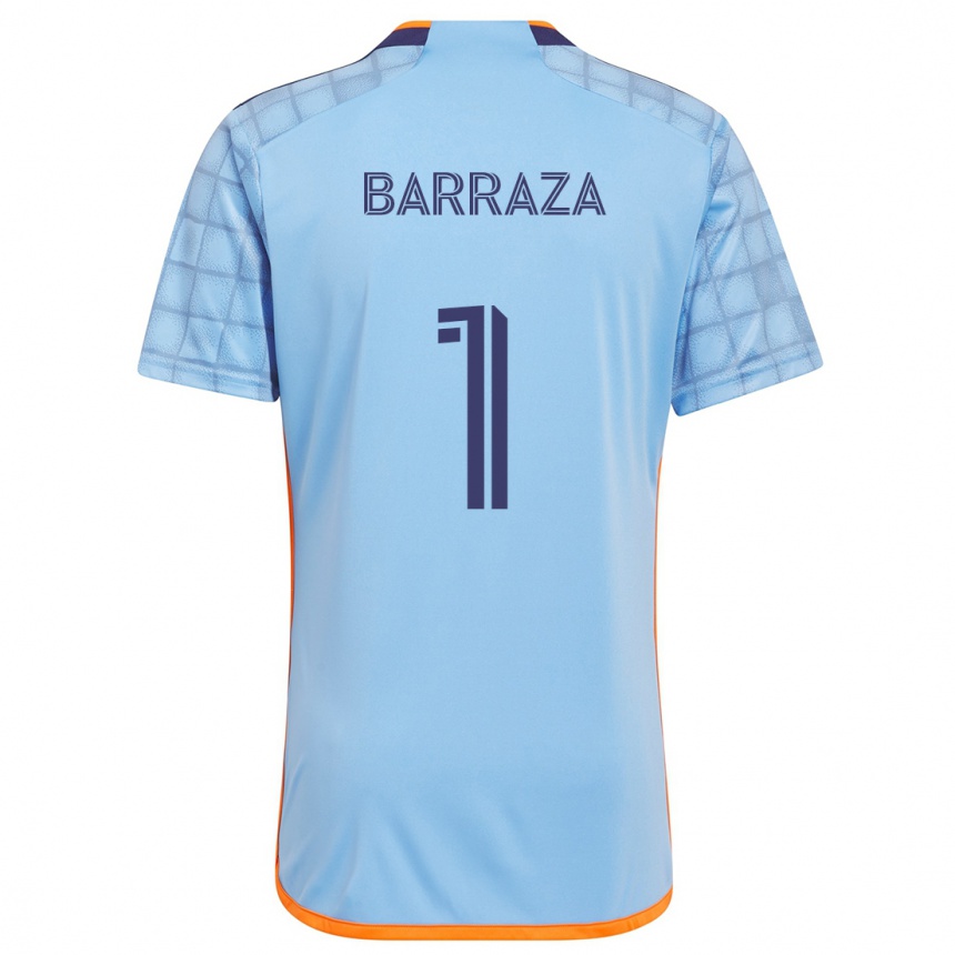 Kids Football Luis Barraza #1 Blue Orange Home Jersey 2024/25 T-Shirt Australia