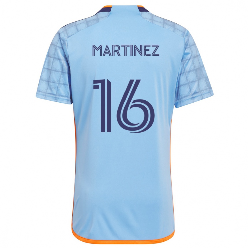 Kids Football Alonso Martínez #16 Blue Orange Home Jersey 2024/25 T-Shirt Australia