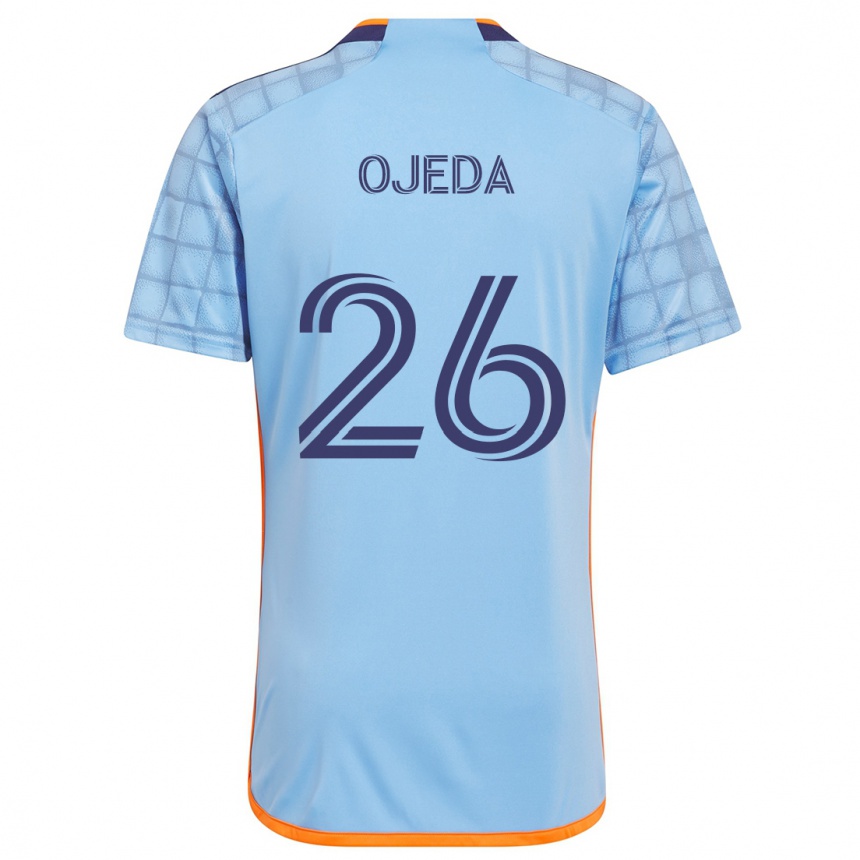 Kids Football Agustín Ojeda #26 Blue Orange Home Jersey 2024/25 T-Shirt Australia