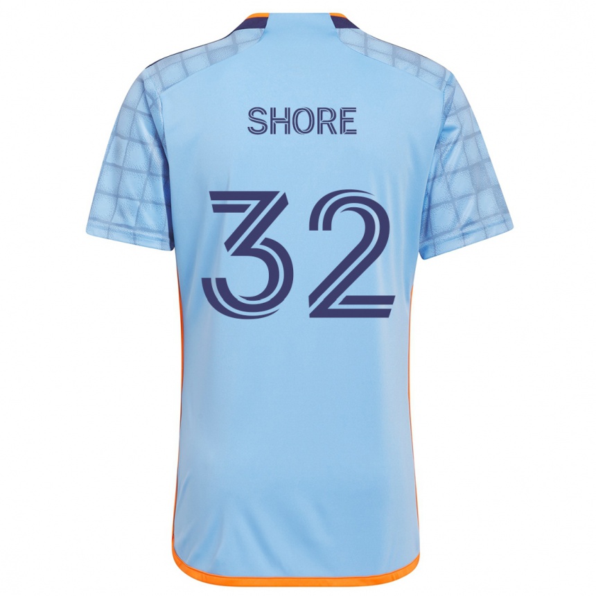 Kids Football Jonathan Shore #32 Blue Orange Home Jersey 2024/25 T-Shirt Australia