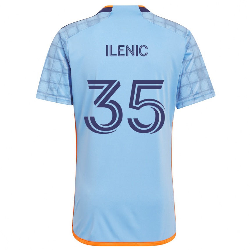 Kids Football Mitja Ilenic #35 Blue Orange Home Jersey 2024/25 T-Shirt Australia