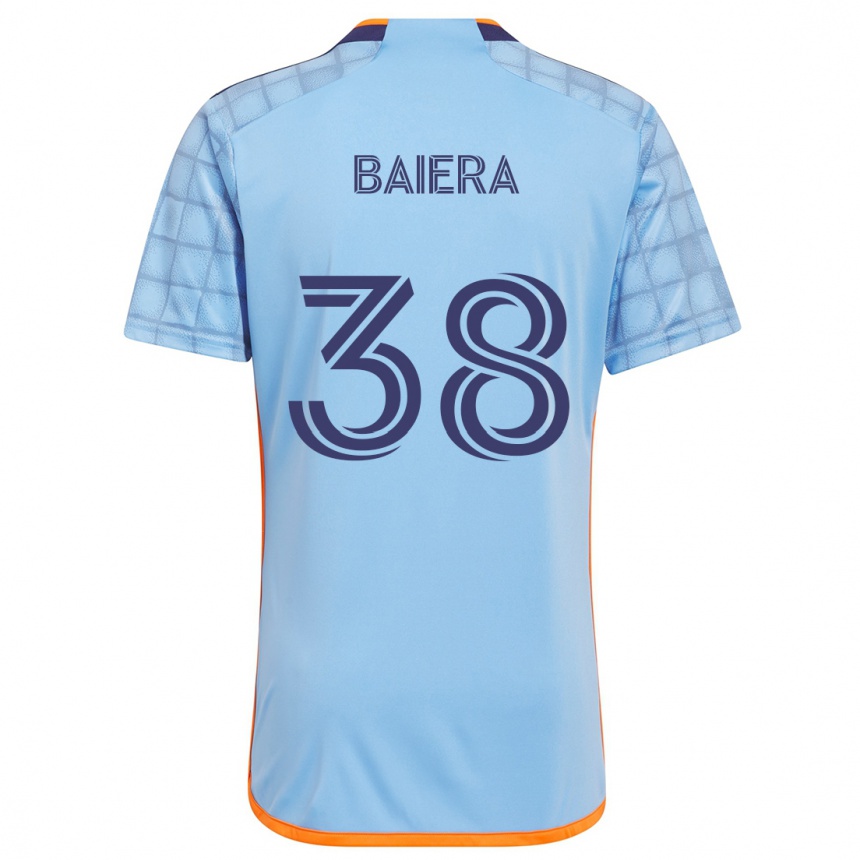 Kids Football Drew Baiera #38 Blue Orange Home Jersey 2024/25 T-Shirt Australia